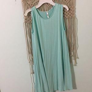mint loose swing dress
